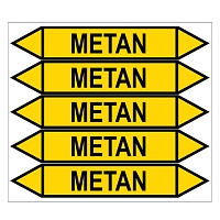Značení potrubí, metan